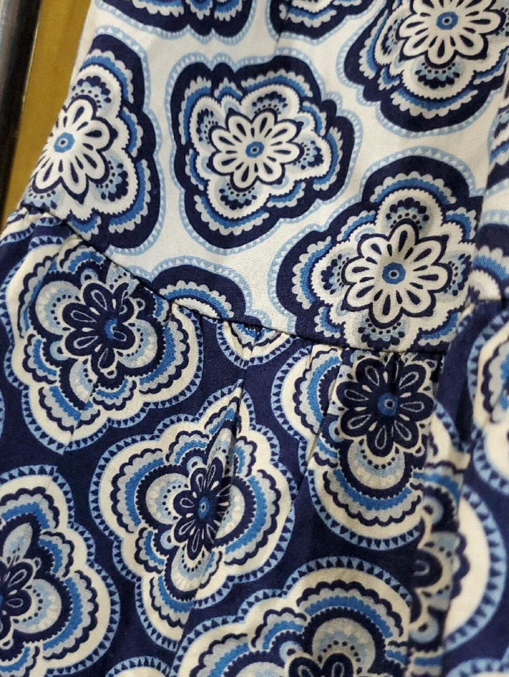Boden Blue and White Patterned Women’s Maxi Skirt Anthropologie Prairie Farm - Picture 3 of 6